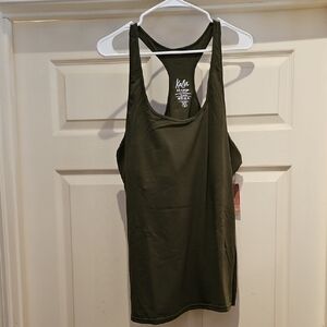 Women's Olive Green Racerback Tank Top